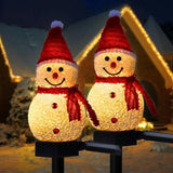 Two outdoor Christmas LED snowman