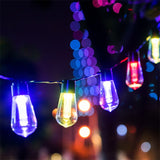 multicolor solar festoon lights