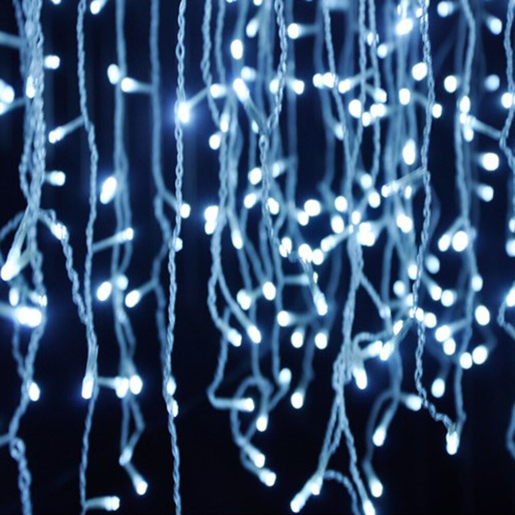 blue icicle lights