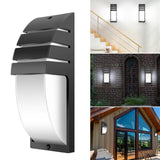 White Outdoor LED Garden Wall Light