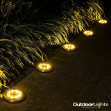 warm white solar decking lights