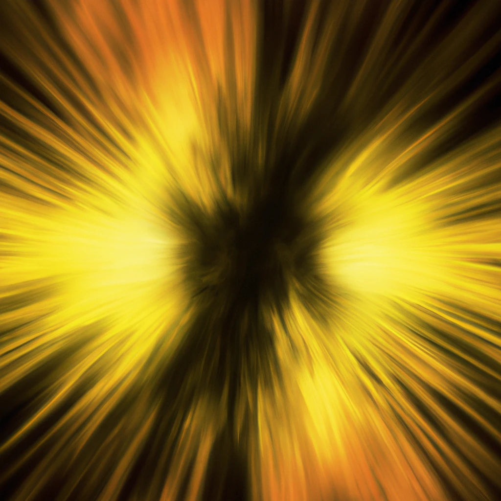 yellow power source in black background