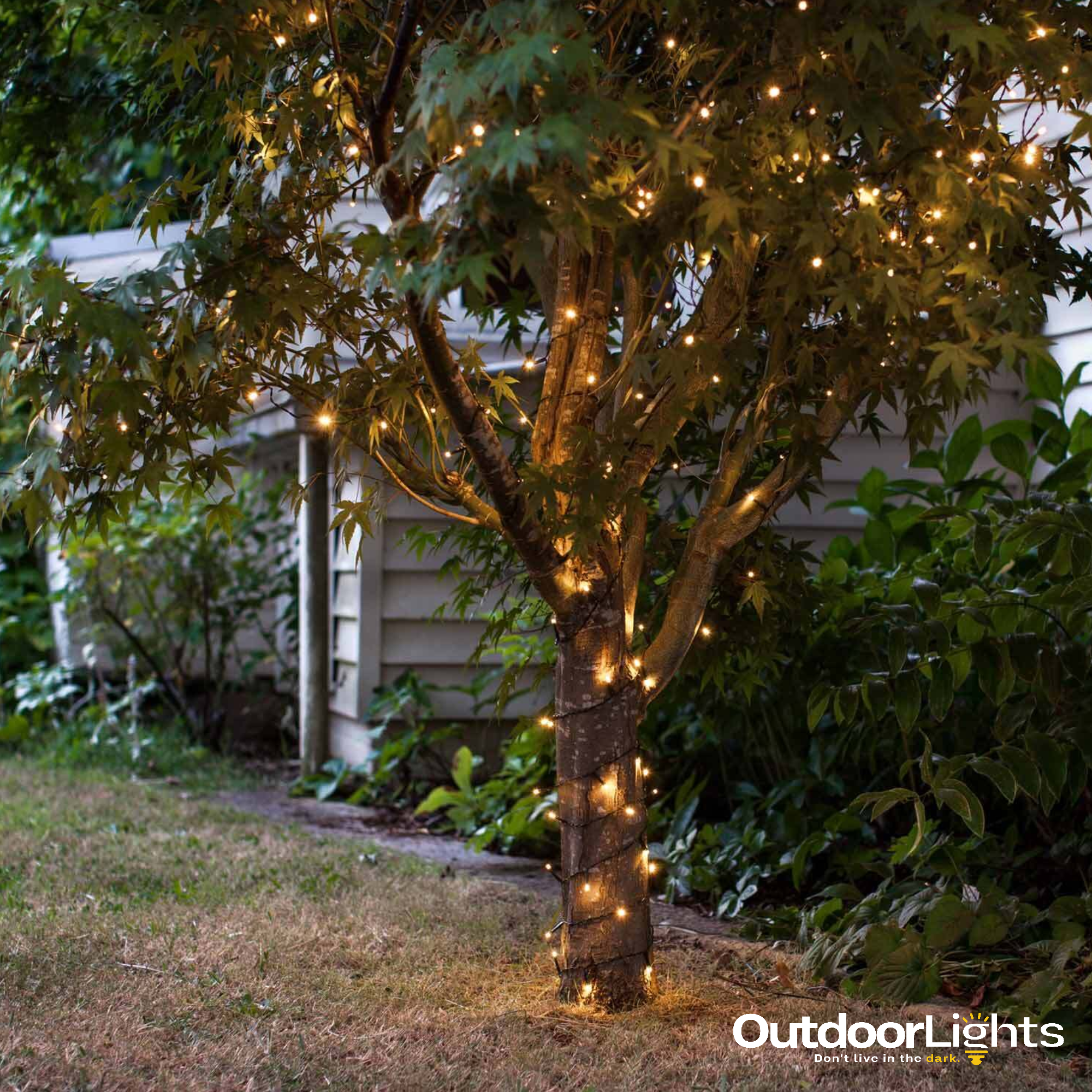 10m Warm White LED Outdoor Lights Battery Operated The