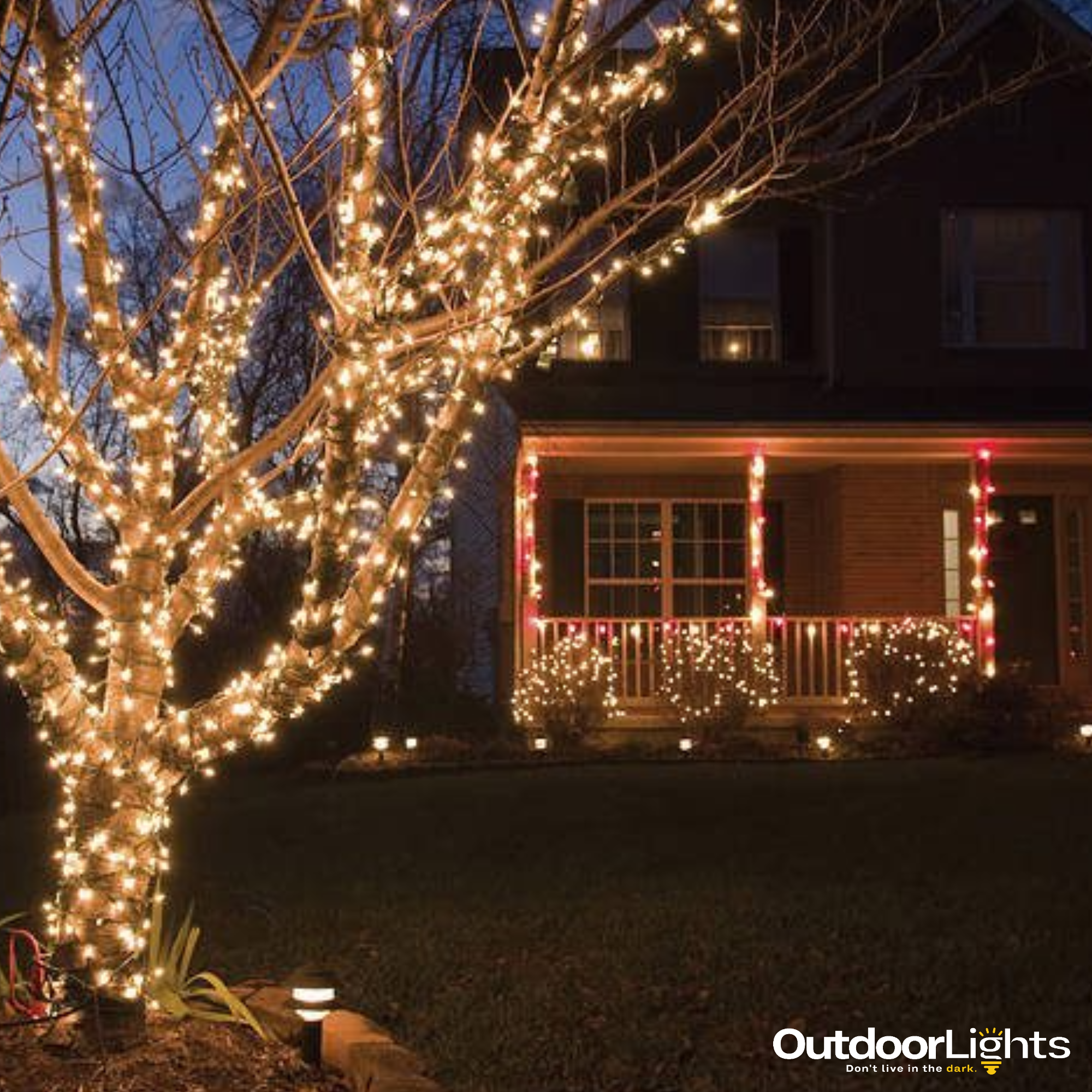 10m Warm White LED Outdoor Lights (Battery Operated) – The