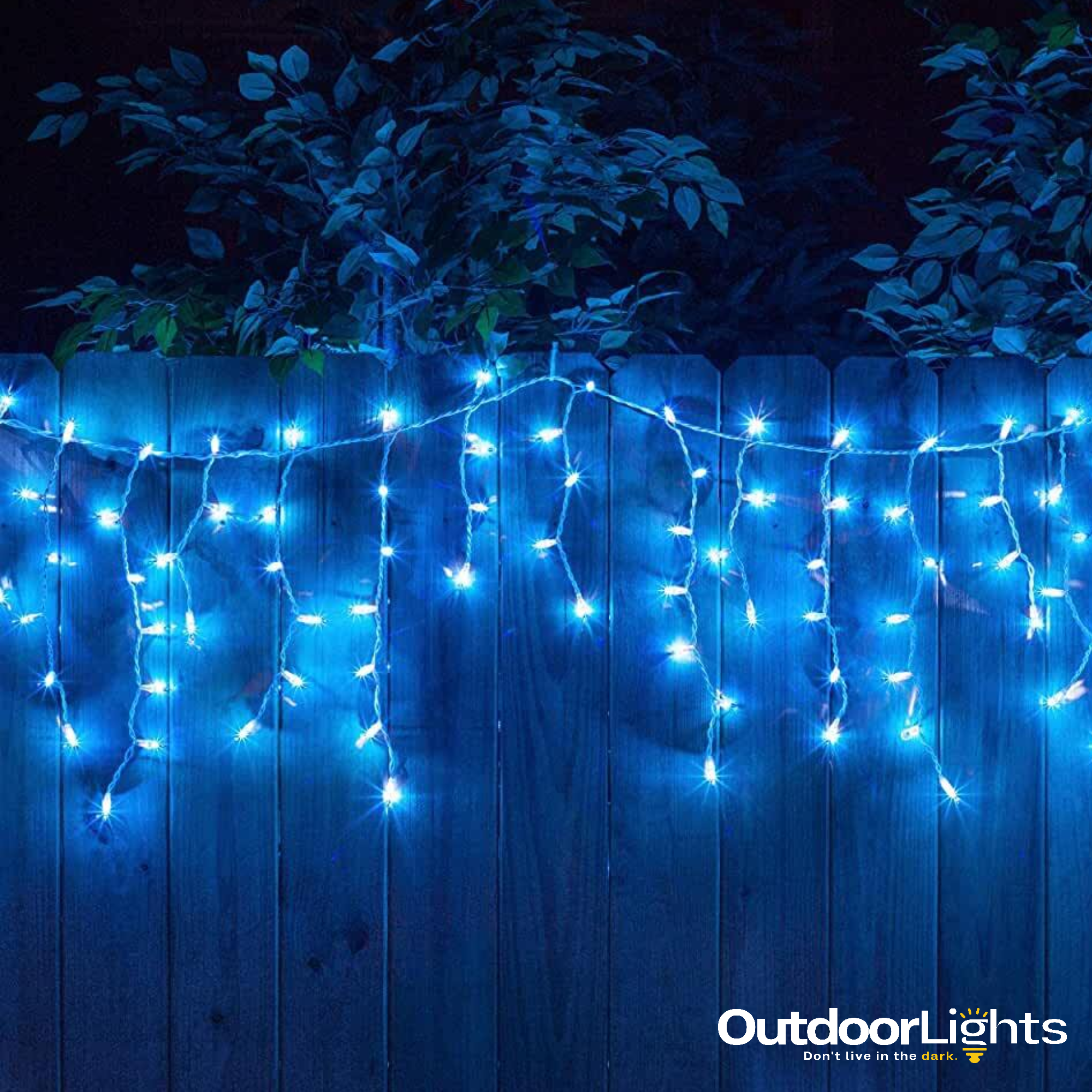 Blue Icicle Led Christmas Lights (Plug-in)  OutdoorLights – The  OutdoorLights Store