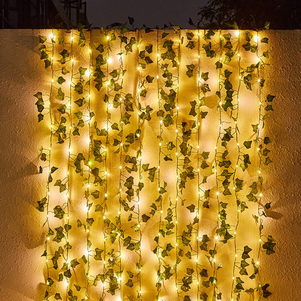 leaf LED string lights