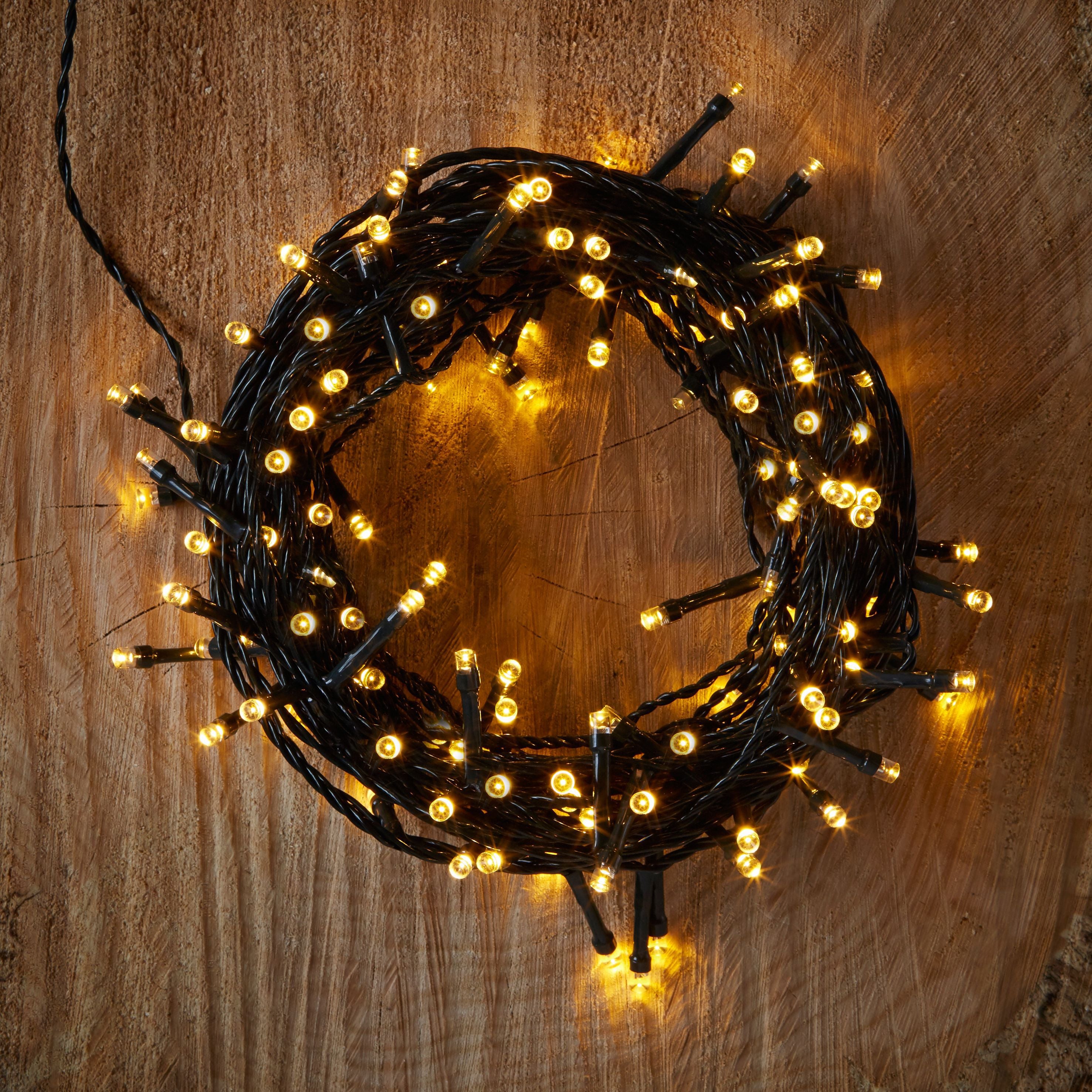 Battery operated string lights outdoor 39ft 80 led battery powered outdoor lights with remote