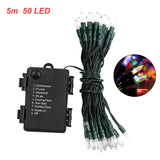 Multicolored LED Outdoor Christmas Tree Lights (16.4ft)