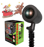 Santa on sleight animated LED projector