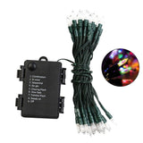 Set of outdoor Christmas tree lights with a lighting control mode.