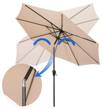 solar garden parasol properties
